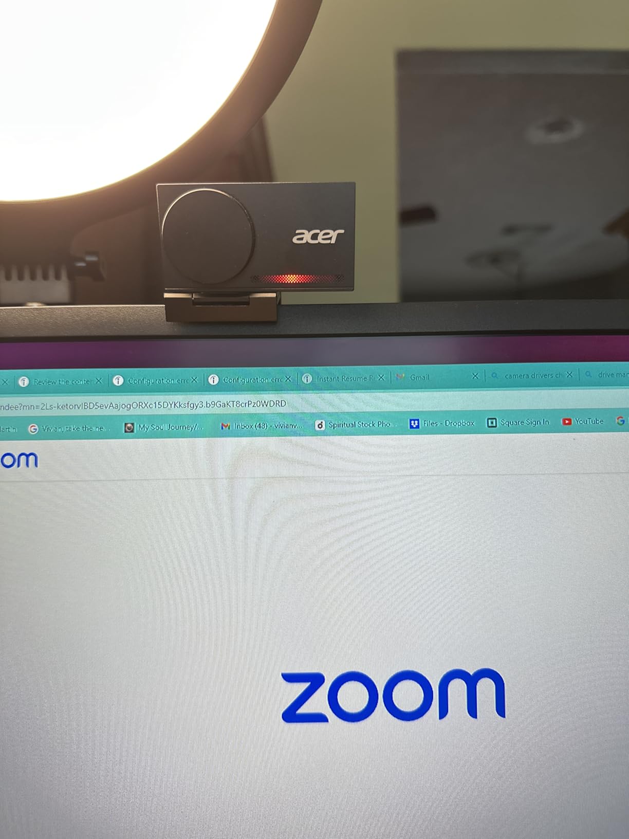 Acer 4K Webcam for PC/Mac with All-Metal Unibody Sculpted, Sony 1/2