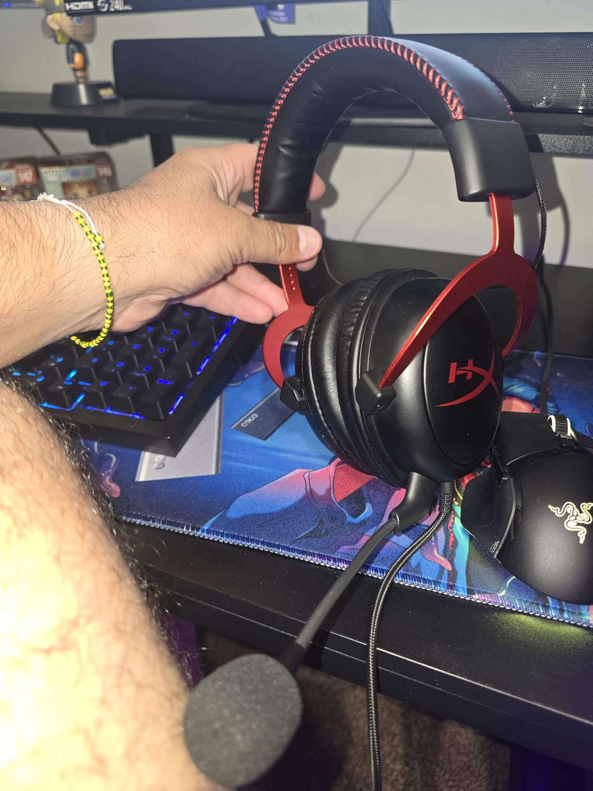 HyperX Cloud II Gaming Headset - 7.1 Surround Sound - Memory Foam Ear Pads - Durable Aluminum Frame - Multi Platform Headset - Works with PC, PS4, PS4 PRO, Xbox One, Xbox One S - Red customer photo 2