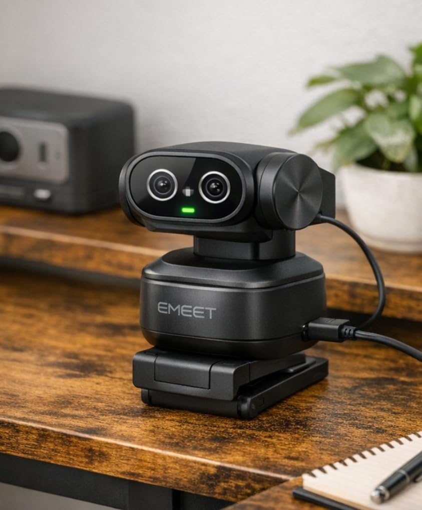EMEET PIXY Dual-Camera AI-Powered PTZ Camera 4K, AI Tracking customer photo 2