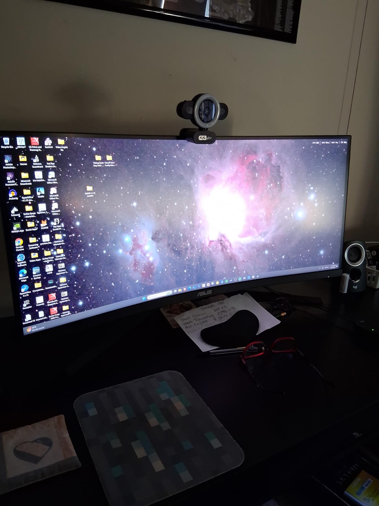 ASUS TUF VG34VQL1B TUF 34 Inch Curved Gaming Monitor - WQHD (3440x1440), 165Hz, 1ms, Extreme Low Motion Blur, FreeSync Premium, Eye Care, Height Adjustable, DisplayHDR 400, DisplayPort, HDMI, USB customer photo 2