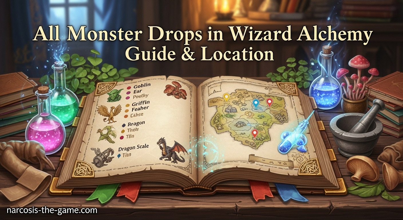 All Monster Drops in Wizard Alchemy Guide & Location