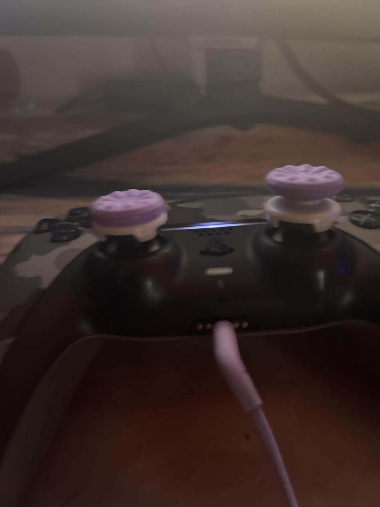 KontrolFreek FPS Freek Galaxy Purple for PlayStation 4 (PS4) and PlayStation 5 (PS5) | Performance Thumbsticks | 1 High-Rise, 1 Mid-Rise | Purple customer photo 1