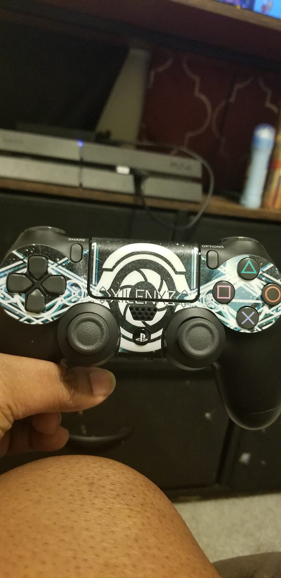 Custom Vinyl Skin Sticker Decal Cover for PS5 PlayStation Controller with Your Own Picture customer photo 2