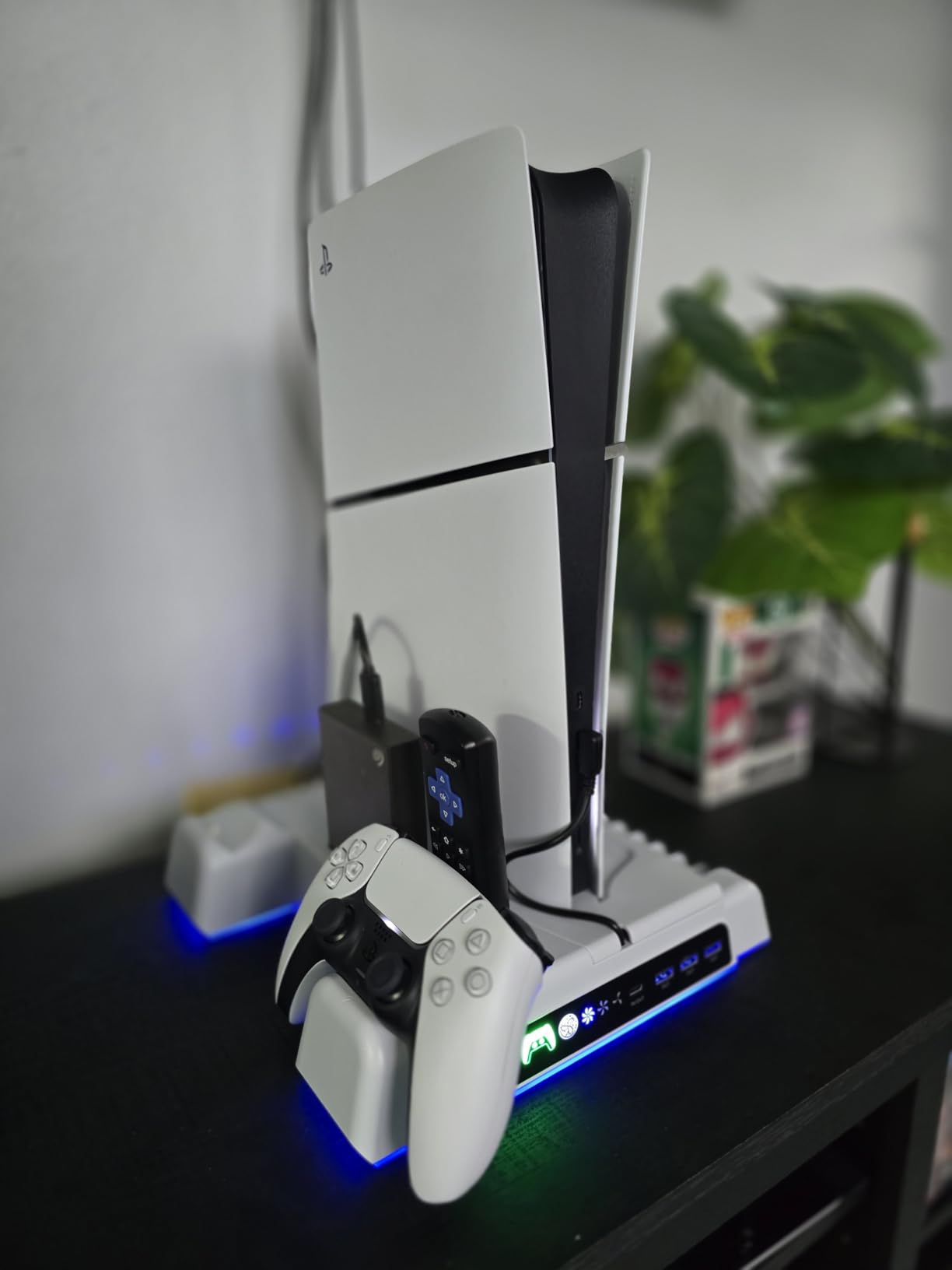 Cooling Stand for PS5/ Slim/Pro Disc & Digital Console, PS5 Cooling Station with Dual Controller Charging Station for PS 5 Console, 3-Level Cooling Fan for PlayStation 4 Faceplates, Protectors & Skins customer photo 2