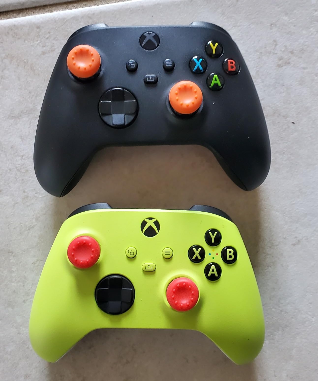 24-Pack Anti-Slip Silicone Thumb Grip Caps, 12 Colors High Sensitivity Joystick Covers with 360° Textured Dots for PS5 PS4 Xbox Series X/S Xbox One Xbox 360 Controller customer photo 2