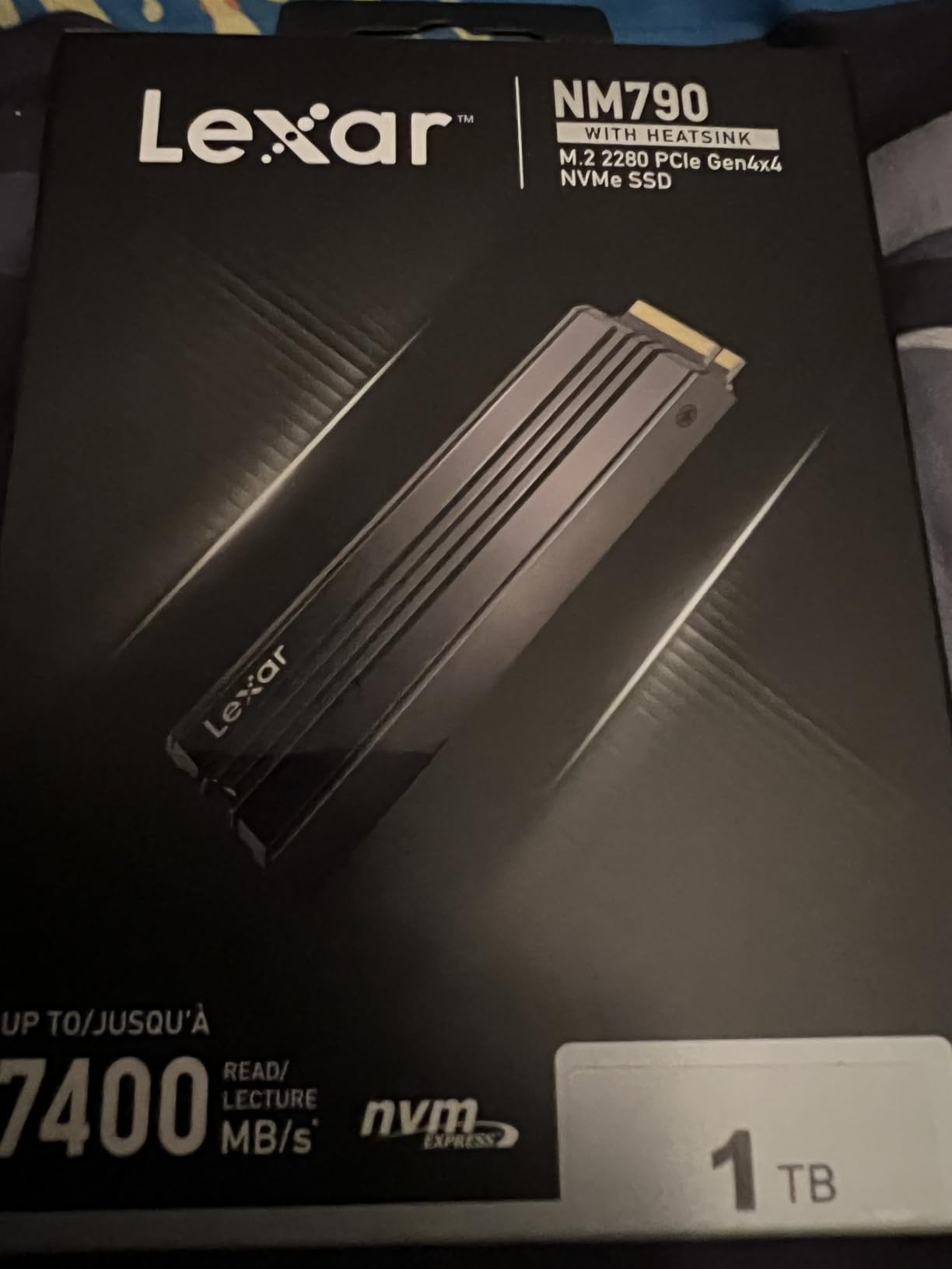 Lexar 4TB NM790 SSD with Heatsink PCIe Gen4 NVMe M.2 2280, Up to 7,400/6,500 MB/s Read/Write, Compatible with PS5 (LNM790X004T-RN9NU) customer photo 2