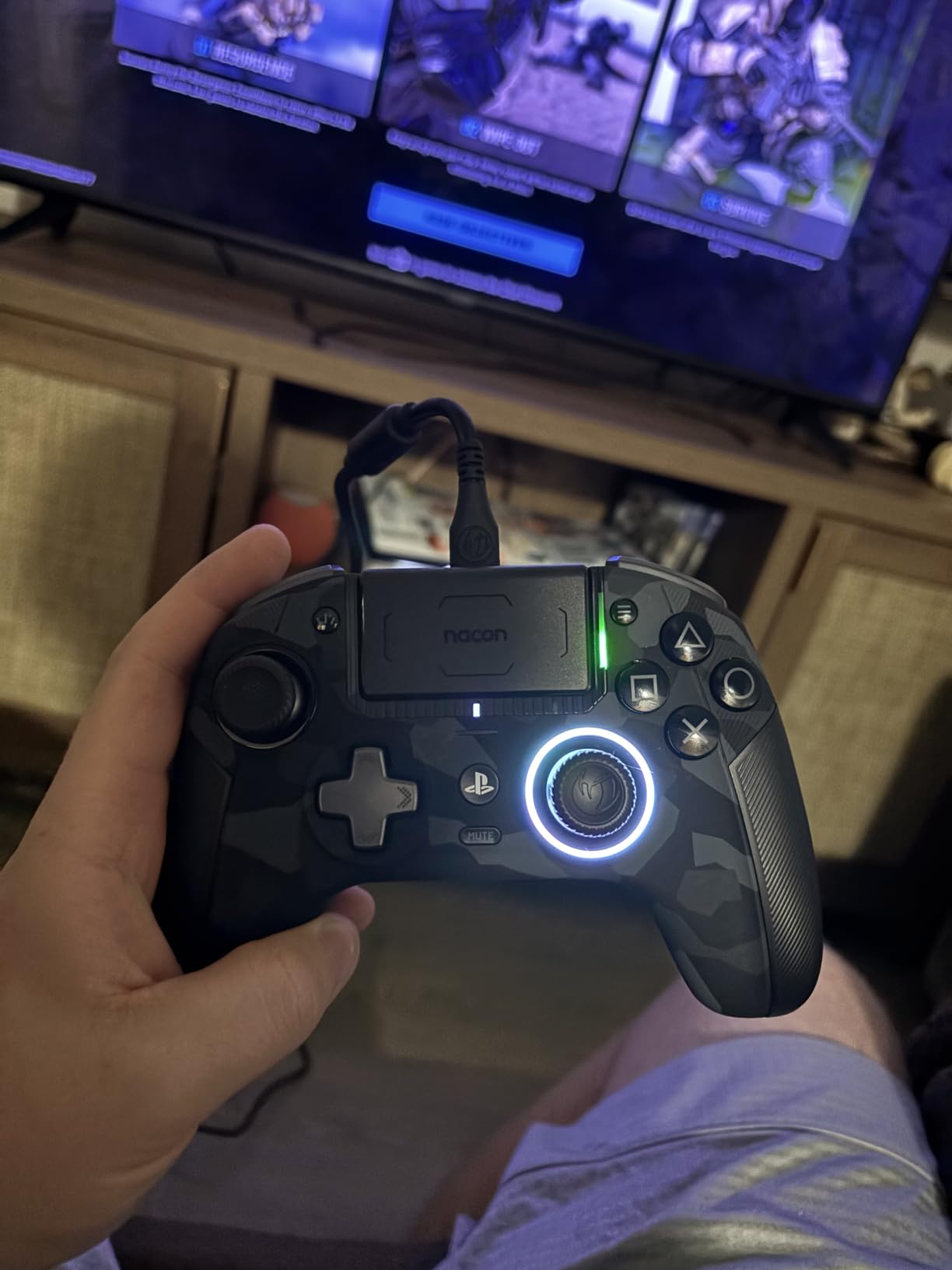 NACON Revolution 5 Pro Officially Licensed PlayStation Wireless Gaming Controller for PS5 / PS4 / PC - Hall Effect, Trigger Stops, Mappable Buttons, Bluetooth Audio - Triple Black customer photo 2