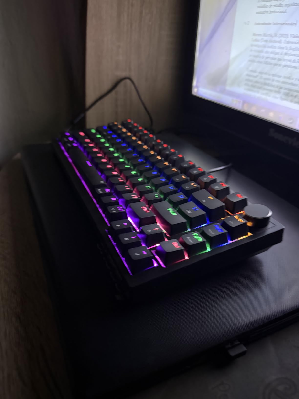 Newmen GM326 Mechanical Keyboard,75% Percent Gaming Keyboard,Wired Keyboard customer photo 2