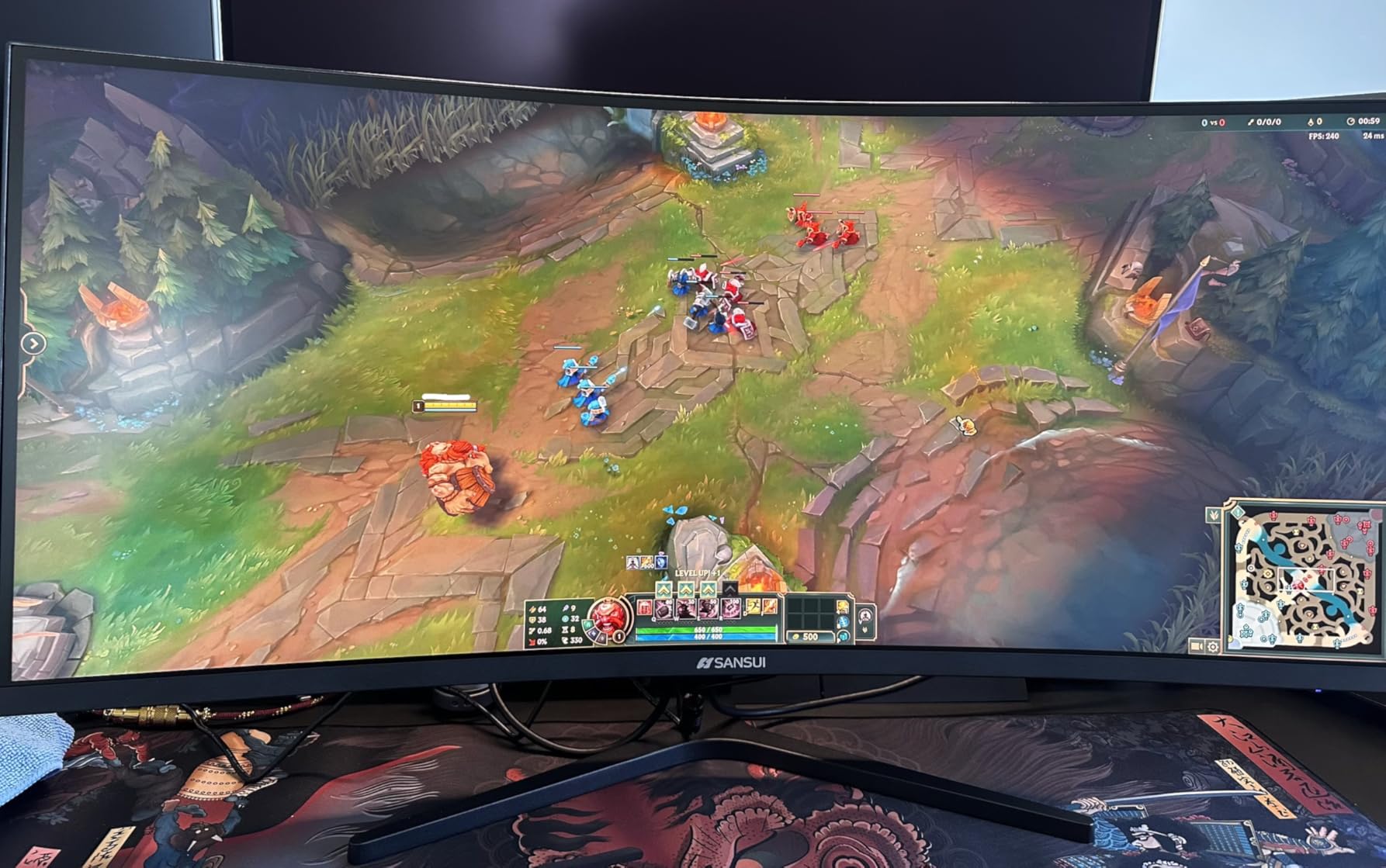 SANSUI 32-Inch Curved Gaming Monitor WQHD 2560 x 1440 180Hz Curved 1500R - Fast VA, 1ms(OD), HDR, 300nits, sRGB 125%, DCI-P3 95%, FreeSync, HDMI x2, DP1.4x2 customer photo 1