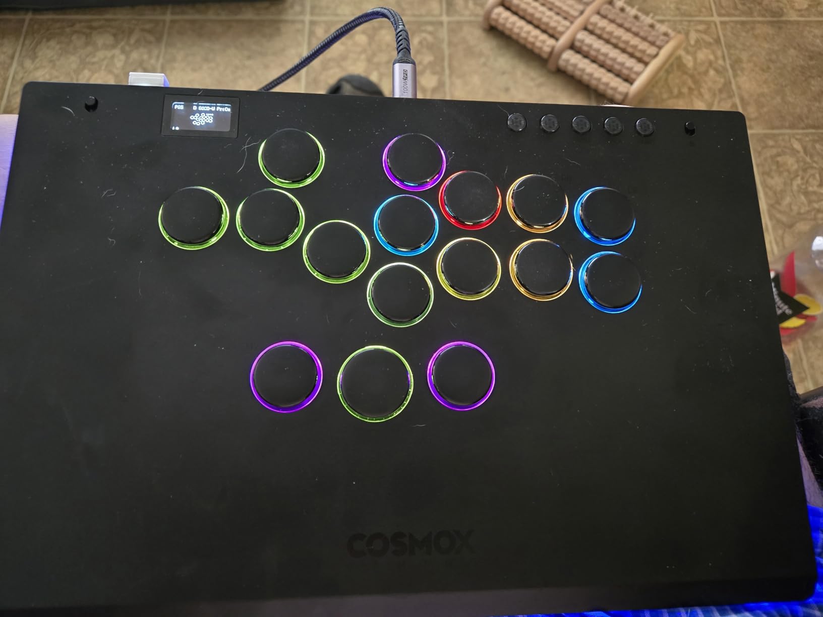Haute42 Leverless Controller Arcade Stick M16 Plus - Aluminum Leverless Controller, Leverless Arcade Stick for PC/PS3/PS4/Switch Game, Crystal Low-Profile Switch Arcade Stick, Supports Hot Swap & SOCD customer photo 1