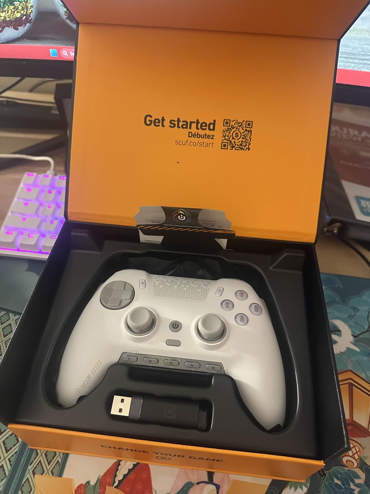 SCUF ENVISION PRO Wireless V2 (2025) PC Only Gaming Controller - Anti-Drift Thumbsticks - Five Remappable G-Keys - Remappable Back Paddles - Instant Triggers - White customer photo 1