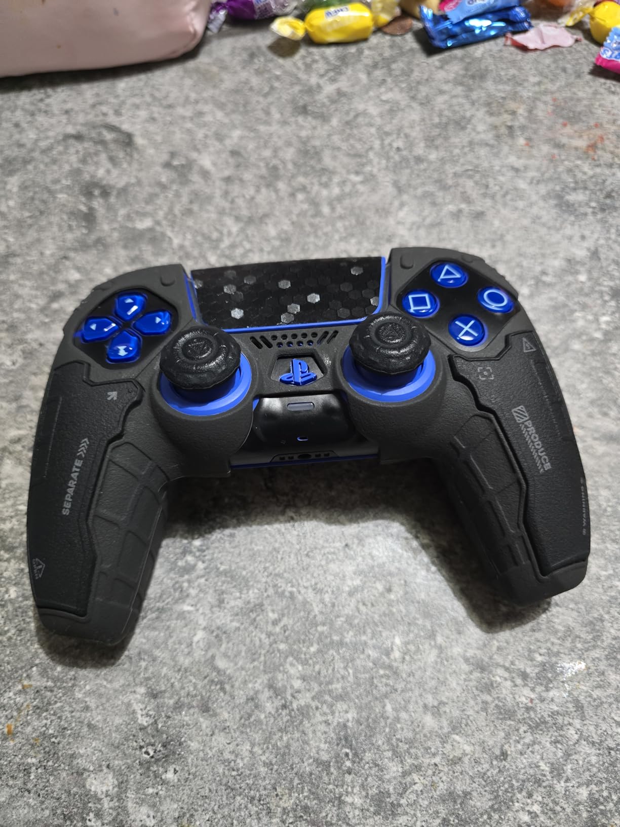 GeekShare G.S.TAC Tactical PS5 Controller Skin Set, Anti-Slip Silicone Protective Cover Skin Case for PS5 Wireless Controller with 2 Thumb Grip Caps and 2 Stickers - for Black Myth: Wukong customer photo 1