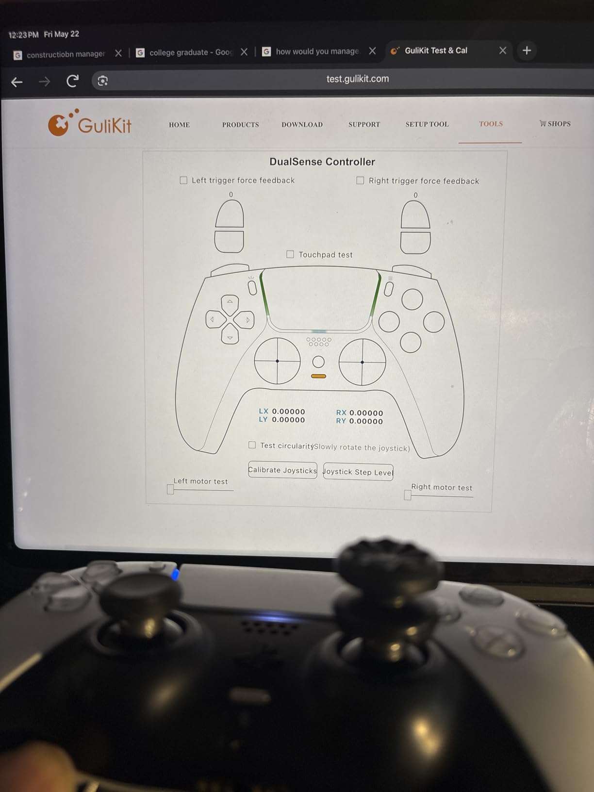 GuliKit TMR Magnetic Joystick Replacement Kit for PS5 DualSense/DualSense Edge Controller,Anti-Drift Electromagnetic Stick Repair Module with Thumbstick Caps customer photo 1
