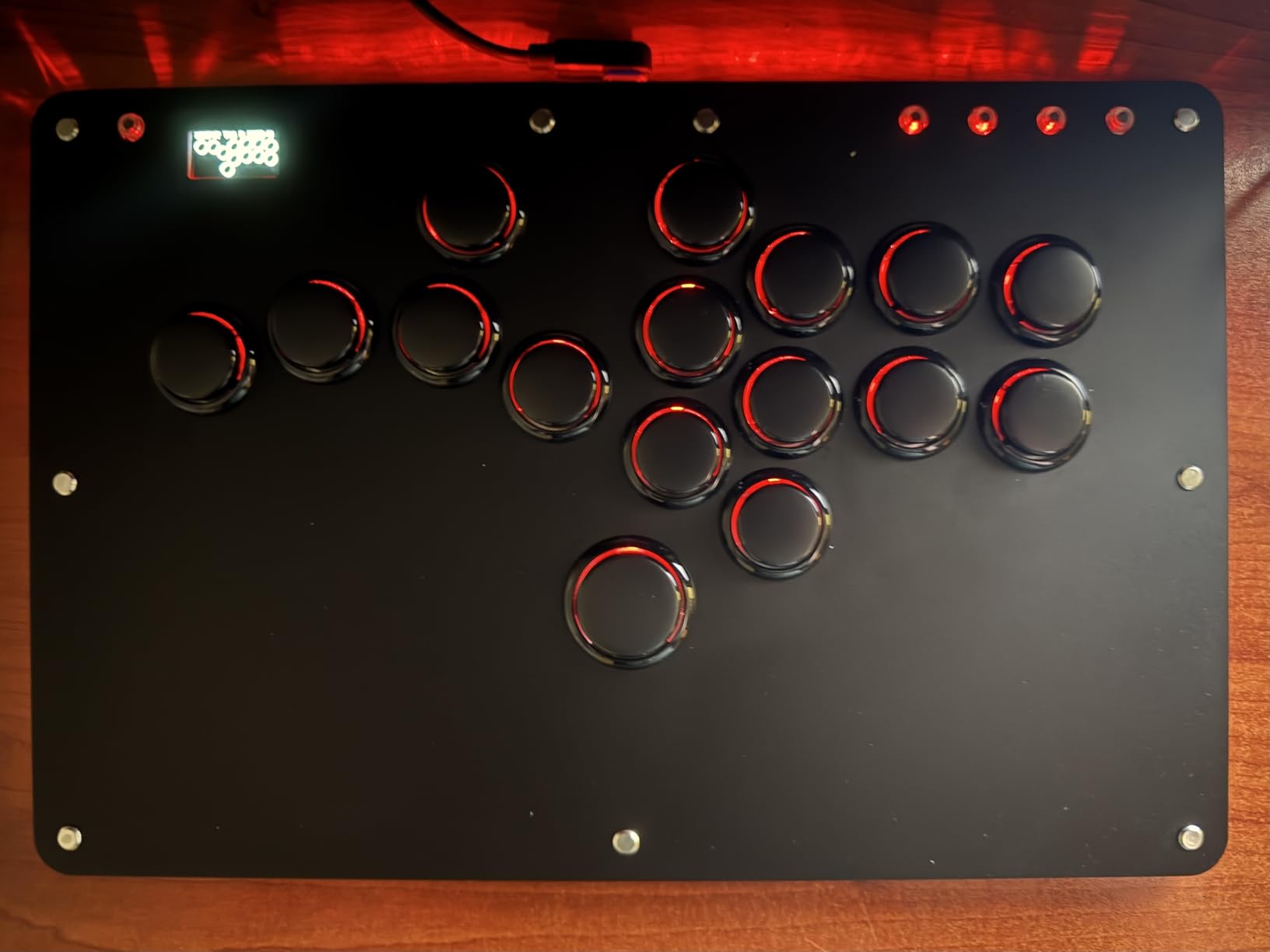 Sehawei Haute42 Arcade Stick R16 All-Button Arcade Controller 16Keys for PC/Ps3/Ps4/Switch/Steam, Fight Stick for Fighting Games with Custom RGB & Turbo Functions & Hot Swap Black customer photo 1