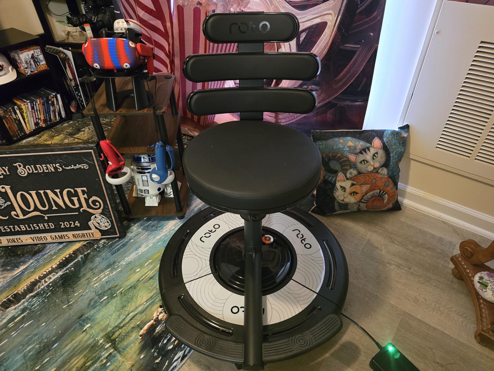 Roto VR Motion Gaming Chair for Meta Quest, Oculus, PC VR, Immersive 360 Degree Experience with Head Tracking & Full-Body Haptics, Reduces Motion Sickness, Compatible with Meta, Pico, Vive, Apple Vision Pro customer photo 1