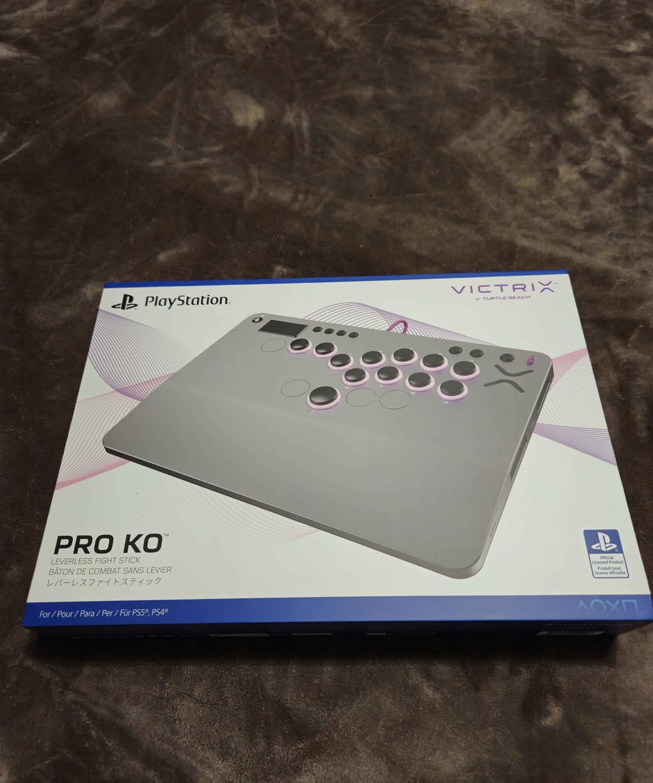 Turtle Beach Victrix Pro KO Leverless All Button Fight Stick for PlayStation 5, Officially Licensed PS5|PS4, Windows 10/11 PC, Customizable eSports Tournament Ready Controller, Arcade Controller, Gray customer photo 1