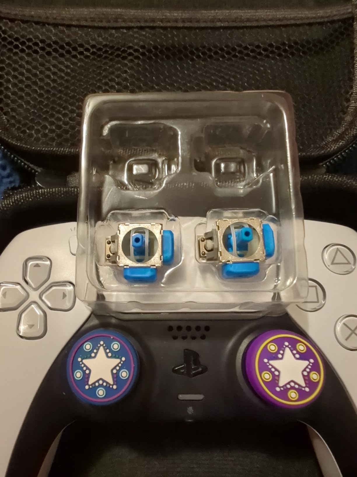 AKNES HallPi V6 TMR Joystick Replacement for DualSense PS5 / PS5 Edge Controller, Anti-Drift Stick Repair Accessories for Playstation 5 Controller, Thumbstick Caps Included - 2 Pairs customer photo 2