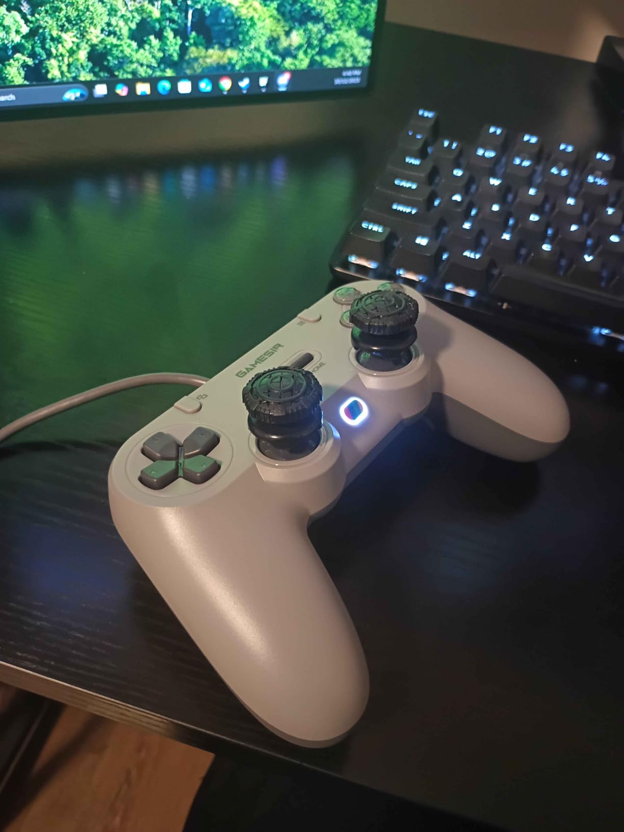 GameSir Tegenaria Lite Wired Game Controller For Switch, Android, iOS, PC, Steam With Retro 90s Design, Hall Effect Sticks, 1000Hz Polling Rate, Dual Rumble Motors, Mappable Back Buttons, Ultra-Low Latency, Ergonomic Design - Retro Gray customer photo 1