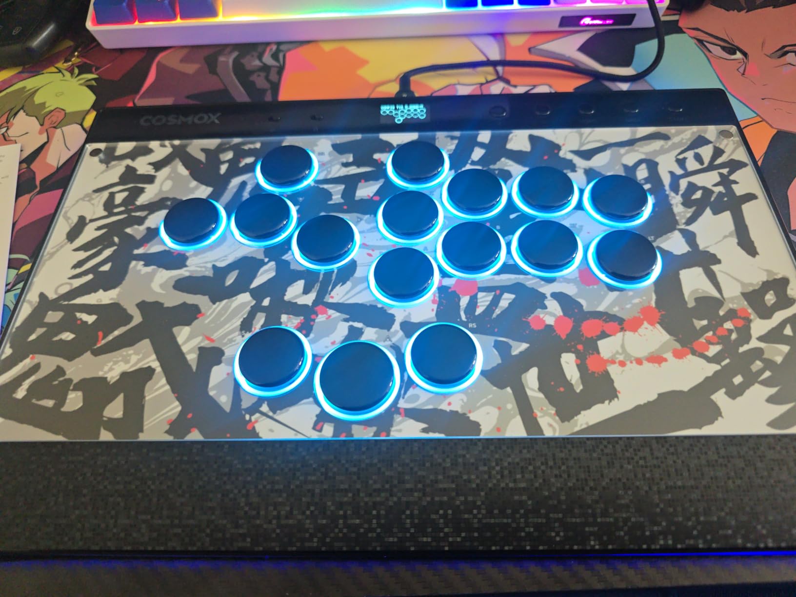 Haute42 Leverless Controller Arcade Stick C16 Magnetic - Magnetic Leverless Arcade Stick with RGB Rims, Premium Black C16 Arcade Controller for PC/PS3/PS4/Switch Game with Lock Button, Supports Hot Swap & SOCD customer photo 1