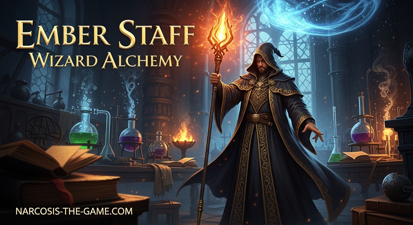 Ember Staff Wizard Alchemy