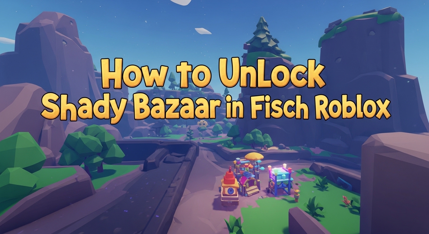 How to Unlock Shady Bazaar in Fisch Roblox