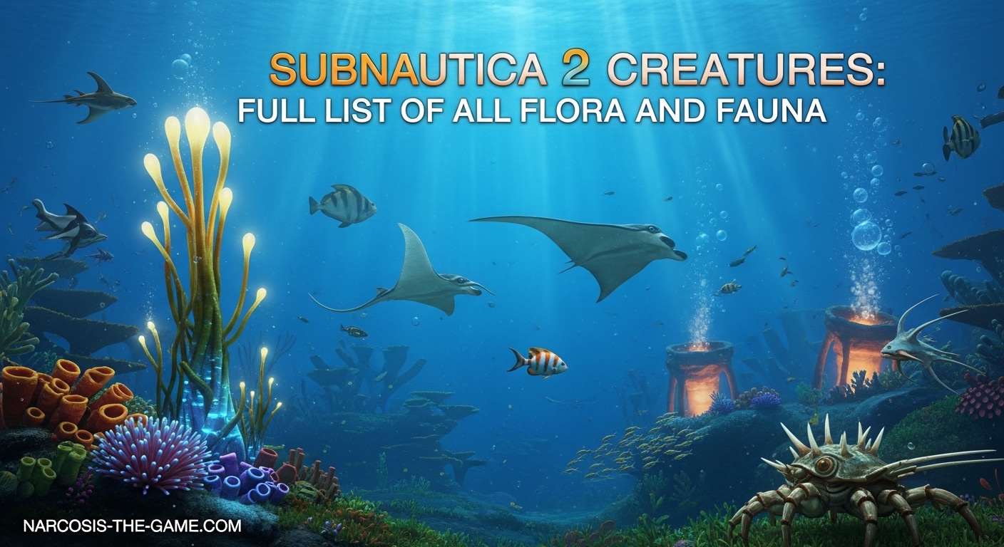 Subnautica 2 Creatures Full List of All Flora and Fauna