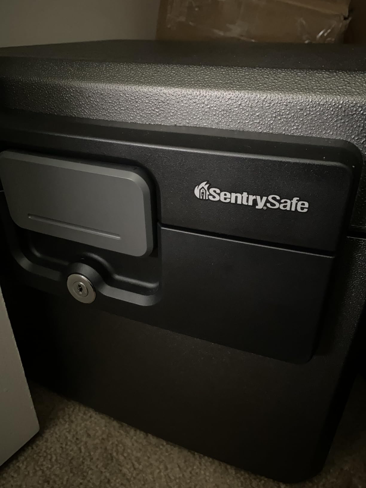 SentrySafe Black Fireproof and Waterproof Safe, File Folder and Document Box with Key Lock, 14.3 x 15.5 x 13.5 inches, HD4100 | UL Classified Fire and Water Resistant 0.65 Cu Ft File Box customer photo 2