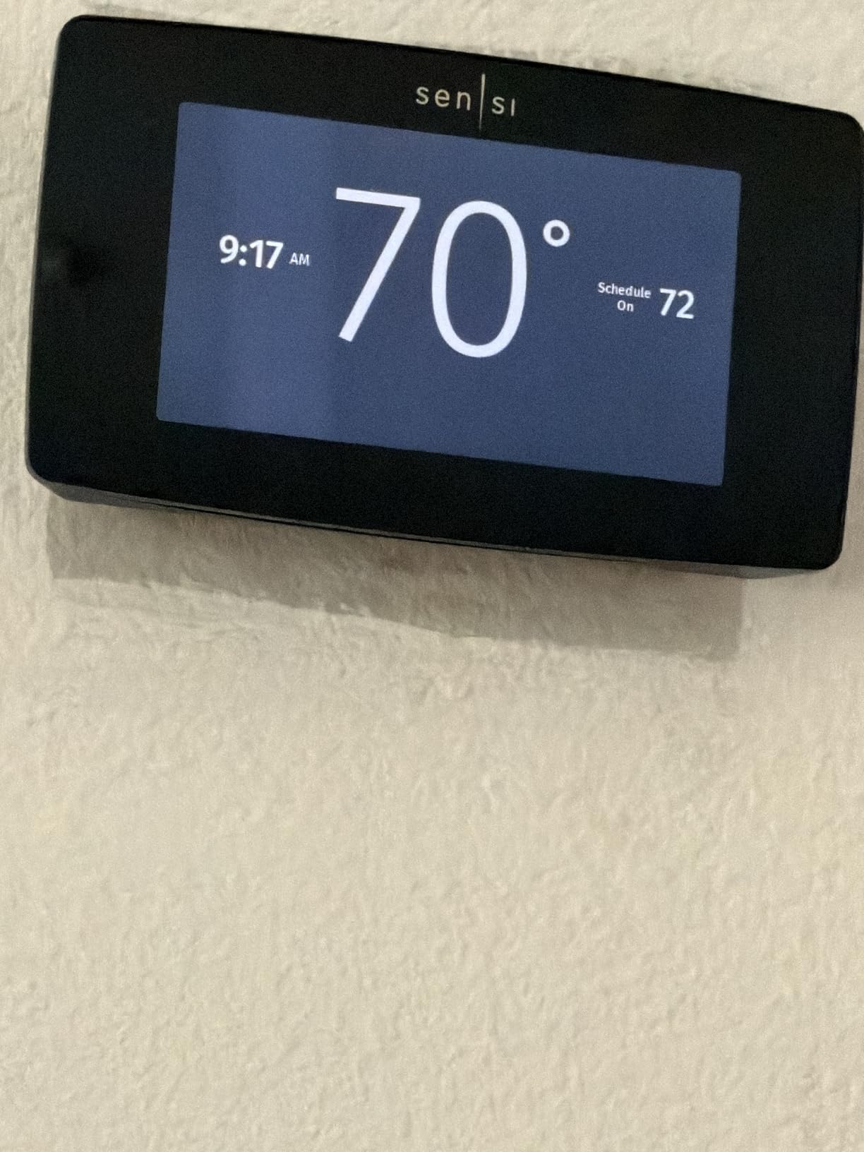 Sensi Touch Smart Thermostat by Emerson with Touchscreen Color Display, Programmable, Wi-Fi, Mobile App, Easy DIY, Works with Alexa, Energy Star Certified, ST75 - Black customer photo 1