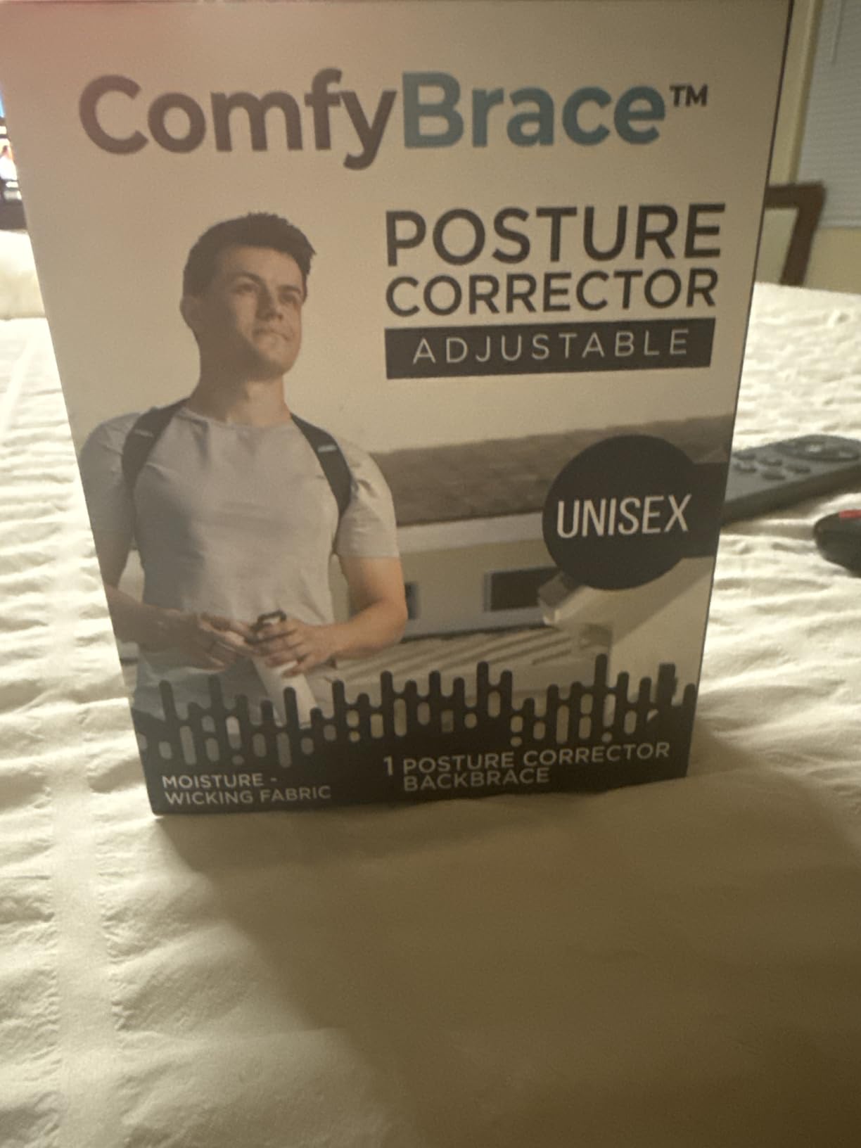 ComfyBrace Posture Corrector-Back Brace for Men and Women- Fully Adjustable Straightener for Mid, Upper Spine Support- Neck, Shoulder, Clavicle and Back Pain Relief- Breathable customer photo 2