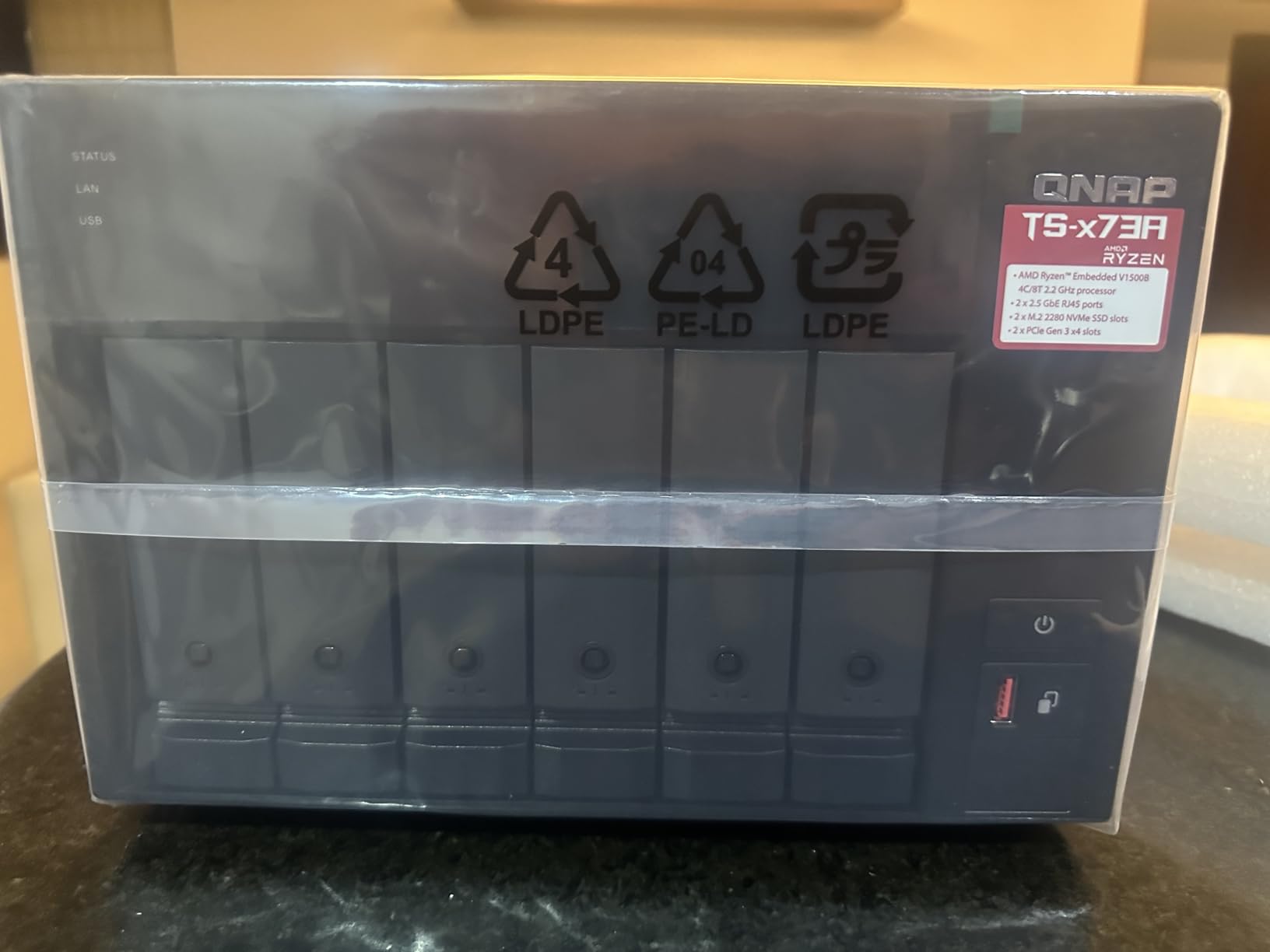 QNAP TS-673A-8G 6 Bay High-Performance NAS with 2 x 2.5GbE Ports and Two PCIe Gen3 Slots customer photo 1