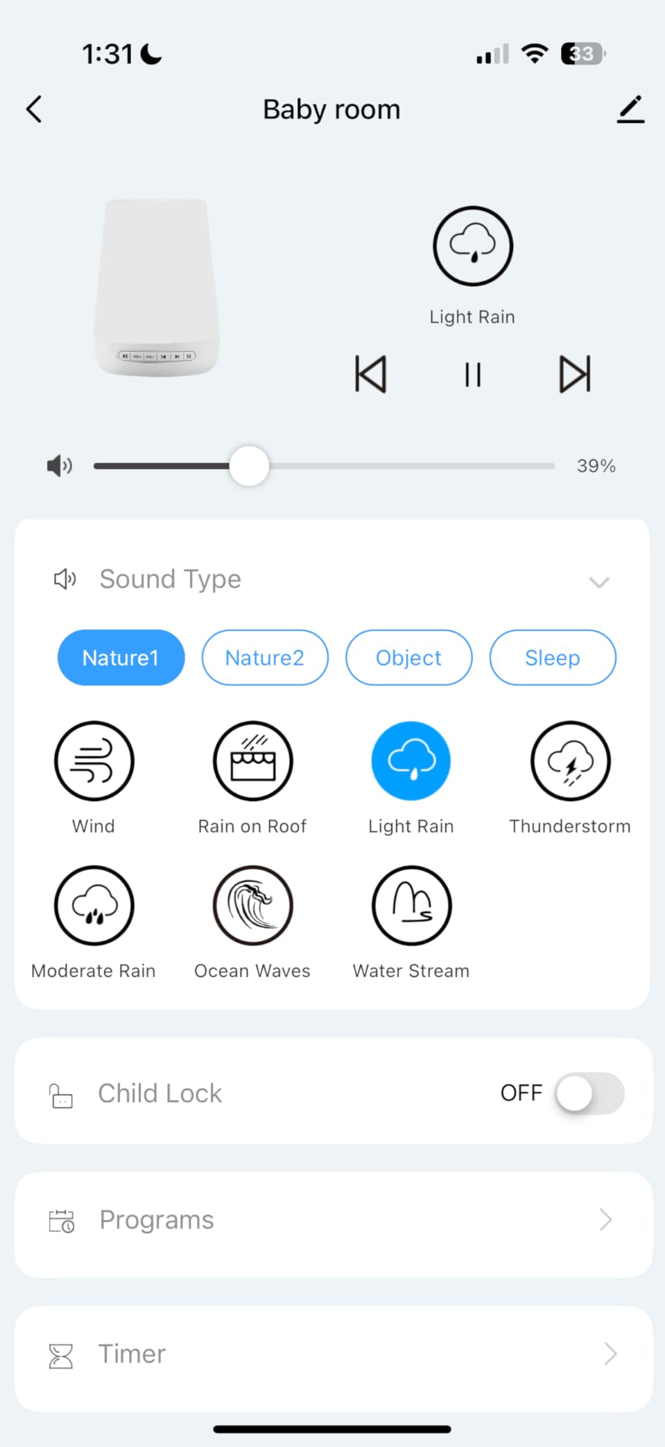 Baby Sound Machine, Momcozy White Noise Machine for Baby Sleeping with Night Light, Toddler Sleep Trainer 34 Soothing Sleep Sounds, Timer, App Remote Control, Personal Sleep Routine Alarm Clock(Blue) customer photo 2