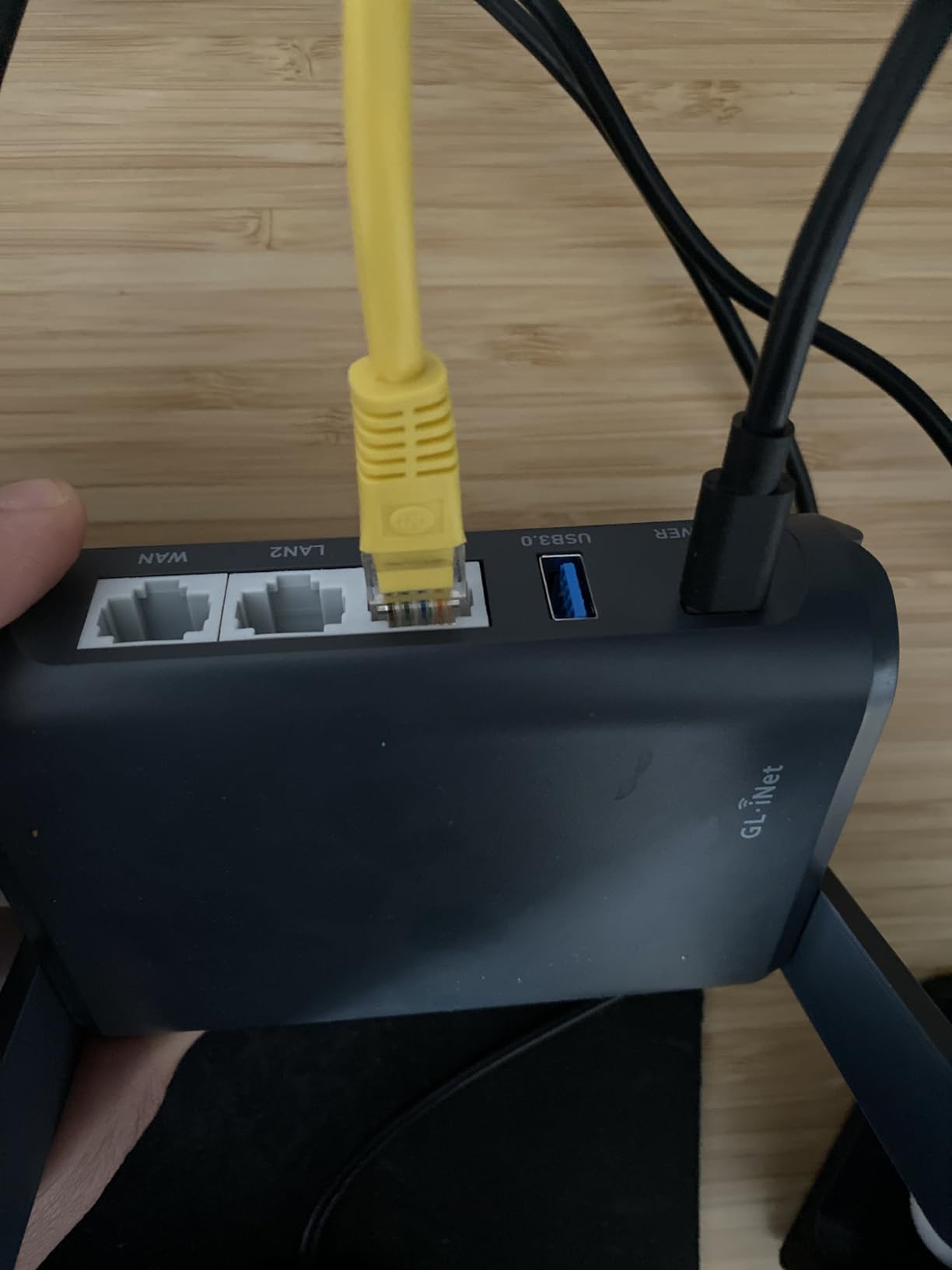 GL-AXT1800 (Slate AX) Portable Travel Router, Pocket Wi-Fi 6 Wireless Internet Router, Portable VPN Routers WiFi for Travel, Public Computer Routers, Business, Moblie/RV/Cruise/Plane customer photo 1