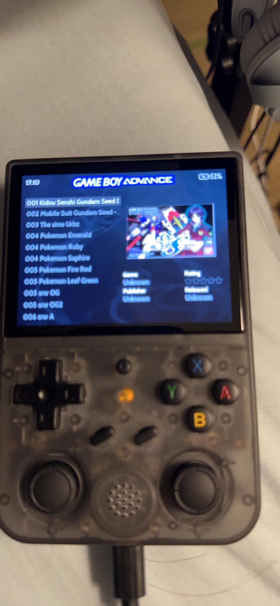 Anbernic RG353V Retro Handheld Game Console, Dual OS Android 11 and Linux System Support 5G WiFi 4.2 Bluetooth Moonlight Streaming TV Output 64G SD Card 4452 Games (RG353V-Purple) customer photo 1