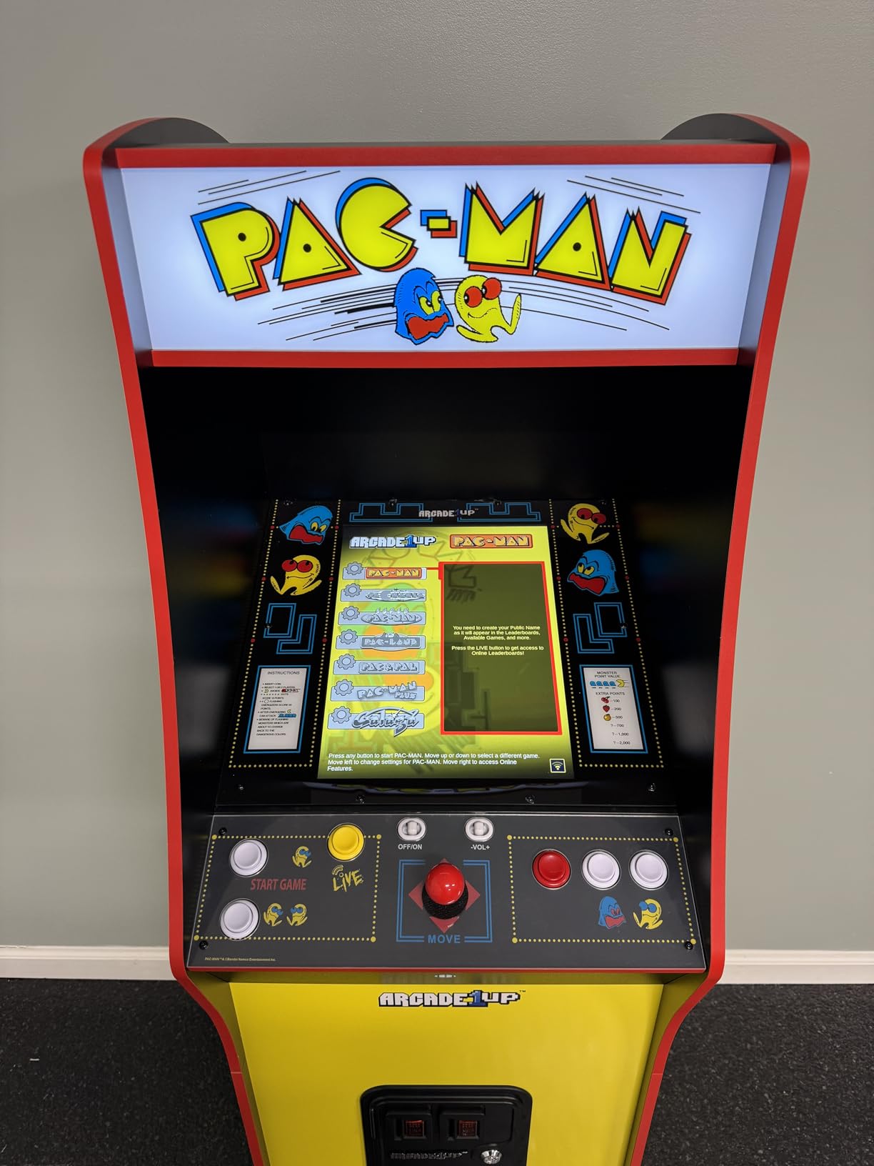 Arcade1Up PAC-Man Deluxe Arcade Machine for Home - 5 Feet Tall - 14 Classic Games customer photo 2