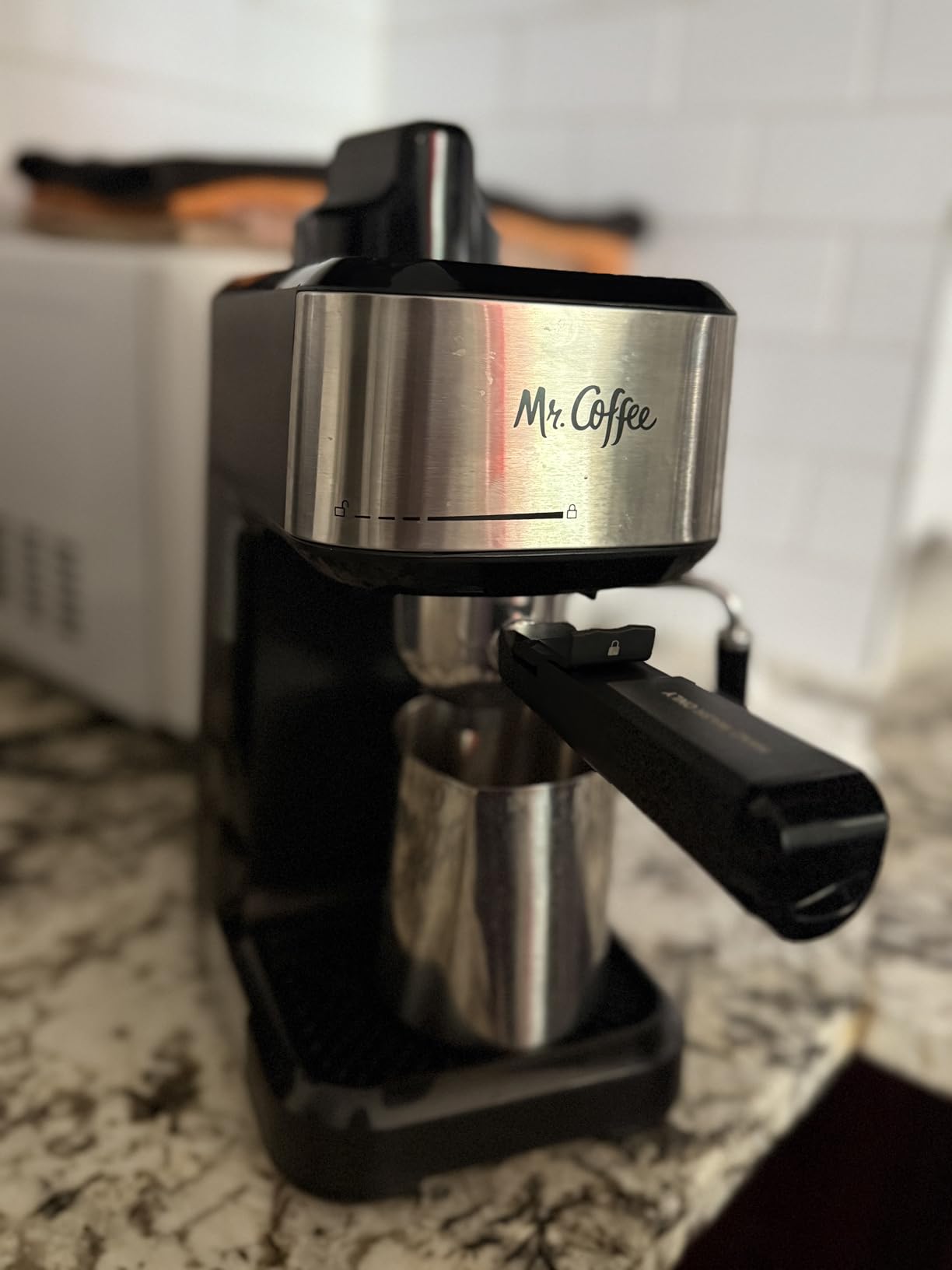 Mr. Coffee 4-Shot Steam Espresso Cappuccino and Latte Maker with Stainless Steel Frothing Pitcher customer photo 1
