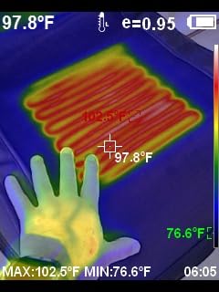 Longer Heated Seat Cover - Home/Office Seat Cushion with Fast Heat to Promote Blood Circulation & Relieve Fatigue, A Warm Gift, Black customer photo 2