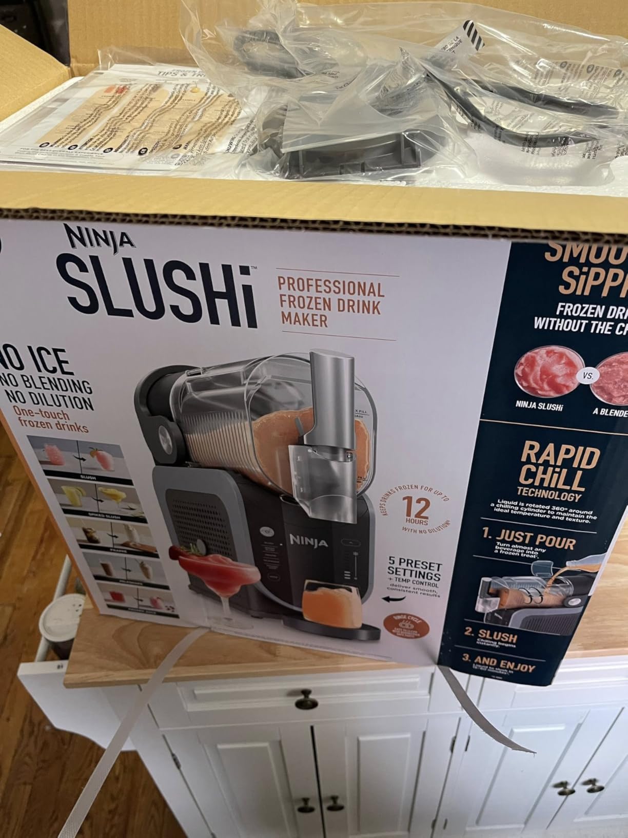 Ninja SLUSHi Frozen Drink & Slushie Machine with RapidChill Technology, 88 oz, 5 Preset Programs (FS301) customer photo 2