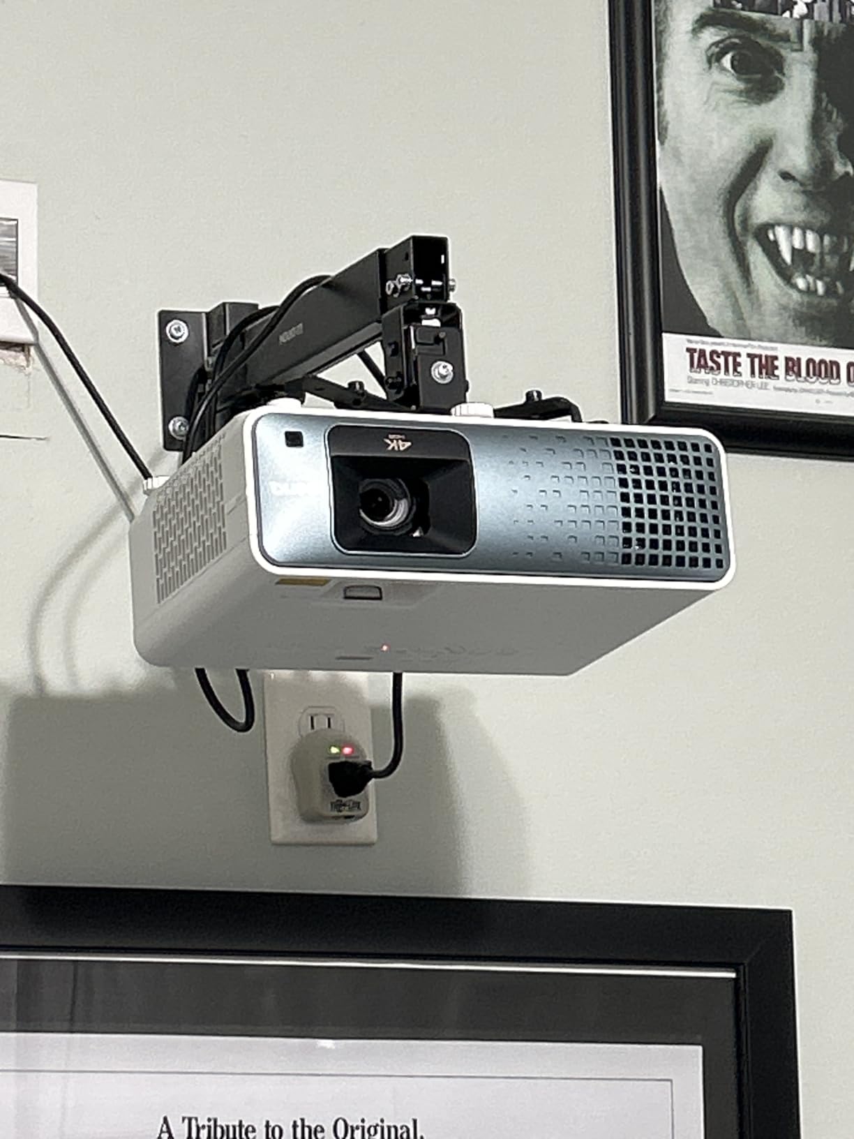 BenQ TK710 4K Laser 3200 Lumens Movie and Gaming Projector with 4ms Response Time, 240Hz Refresh Rate, HDR10 & HLG, ARC/eARC Support, Vertical Lens Shift, 3D Keystone, 1.3x Zoom, HDR Game Modes customer photo 1