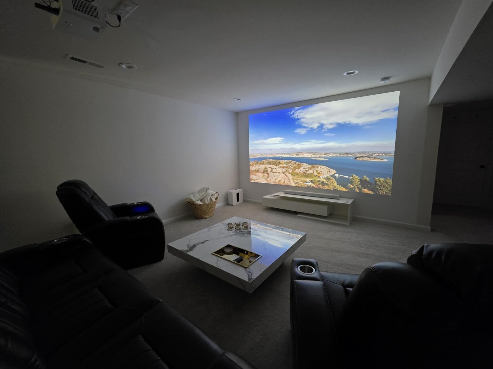 BenQ TK710 4K Laser 3200 Lumens Movie and Gaming Projector with 4ms Response Time, 240Hz Refresh Rate, HDR10 & HLG, ARC/eARC Support, Vertical Lens Shift, 3D Keystone, 1.3x Zoom, HDR Game Modes customer photo 2