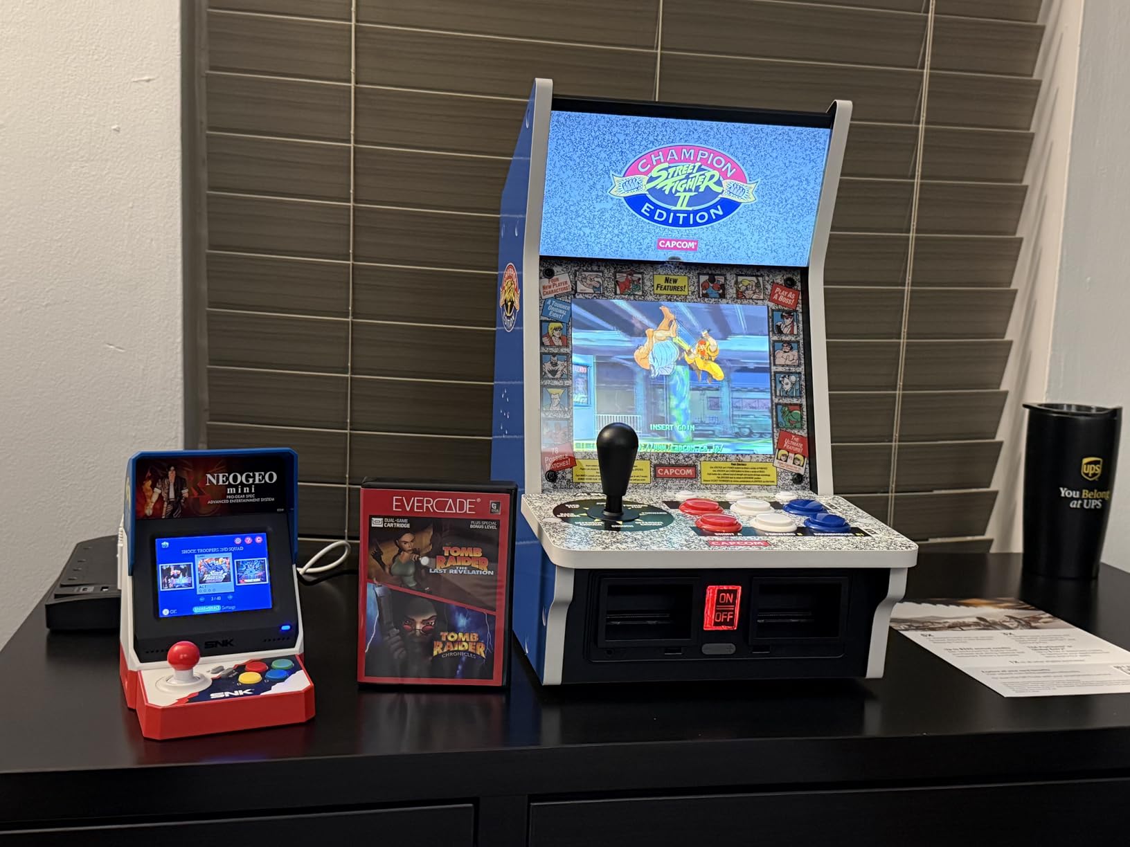 Evercade Alpha Street Fighter Bartop Arcade - Pre-assembled unit with Competition-Grade Arcade Controls + 8
