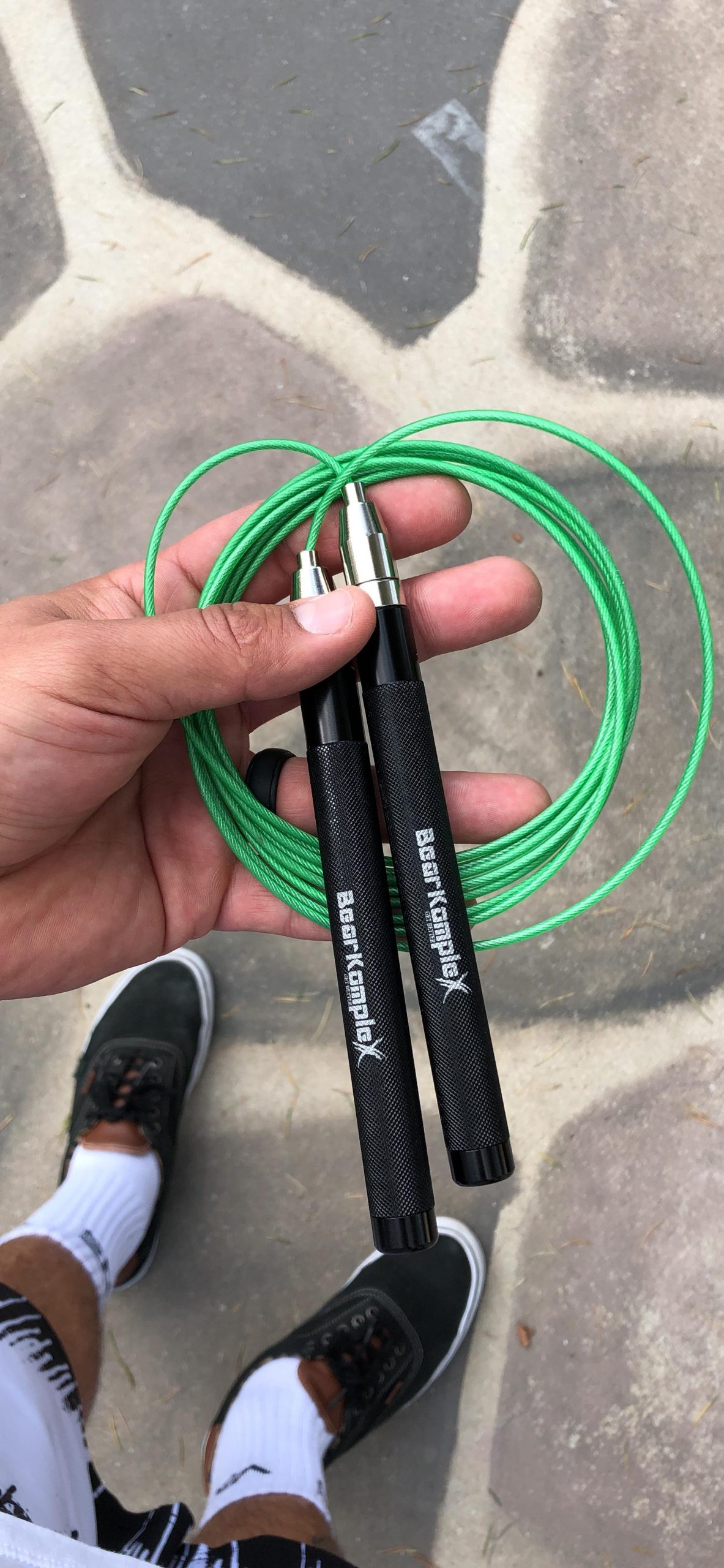 Bear KompleX Speed Jump Rope - Adjustable Tangle-Free Skipping Rope, Lightweight Handles, Smooth 360° Swivel Bearings, 2 Steel Cables, Free Carrying Case customer photo 1