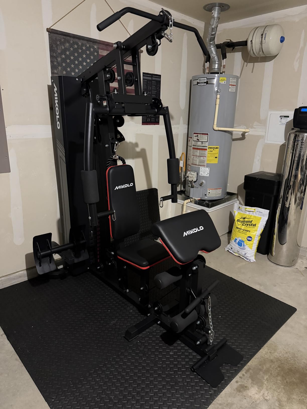 Mikolo Home Gym, Workout Station with 152LBS Weight Stack, Multifunctional Home Gym Equipment, Exercise Equipment for Full Body Strength Training customer photo 2