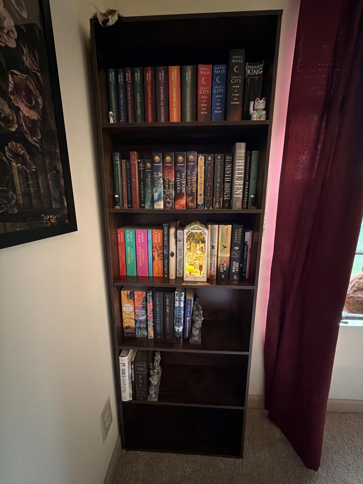 Shintenchi Bookshelf, 6-Tier Open Bookcase and Bookshelves, 6 Shelf Display Storage Shelves Floor Standing 70.6 inches Tall Bookcase for Home Office, Living Room (Black) customer photo 2