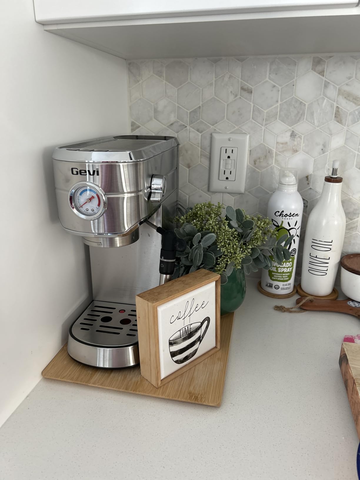 Gevi Commercial Espresso and Coffee Makers, Professional 20 Bar Espresso Maker with Milk Frother, Stainless Steel Expresso Coffee Machines for Home, Compact Cappuccino Machine, Great Gift customer photo 2