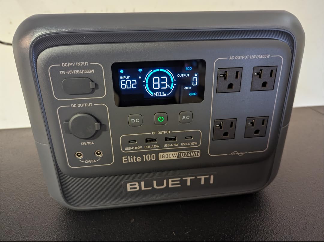BLUETTI Elite 100 V2 Portable Power Station for Camping 1024Wh 1800W customer photo 2