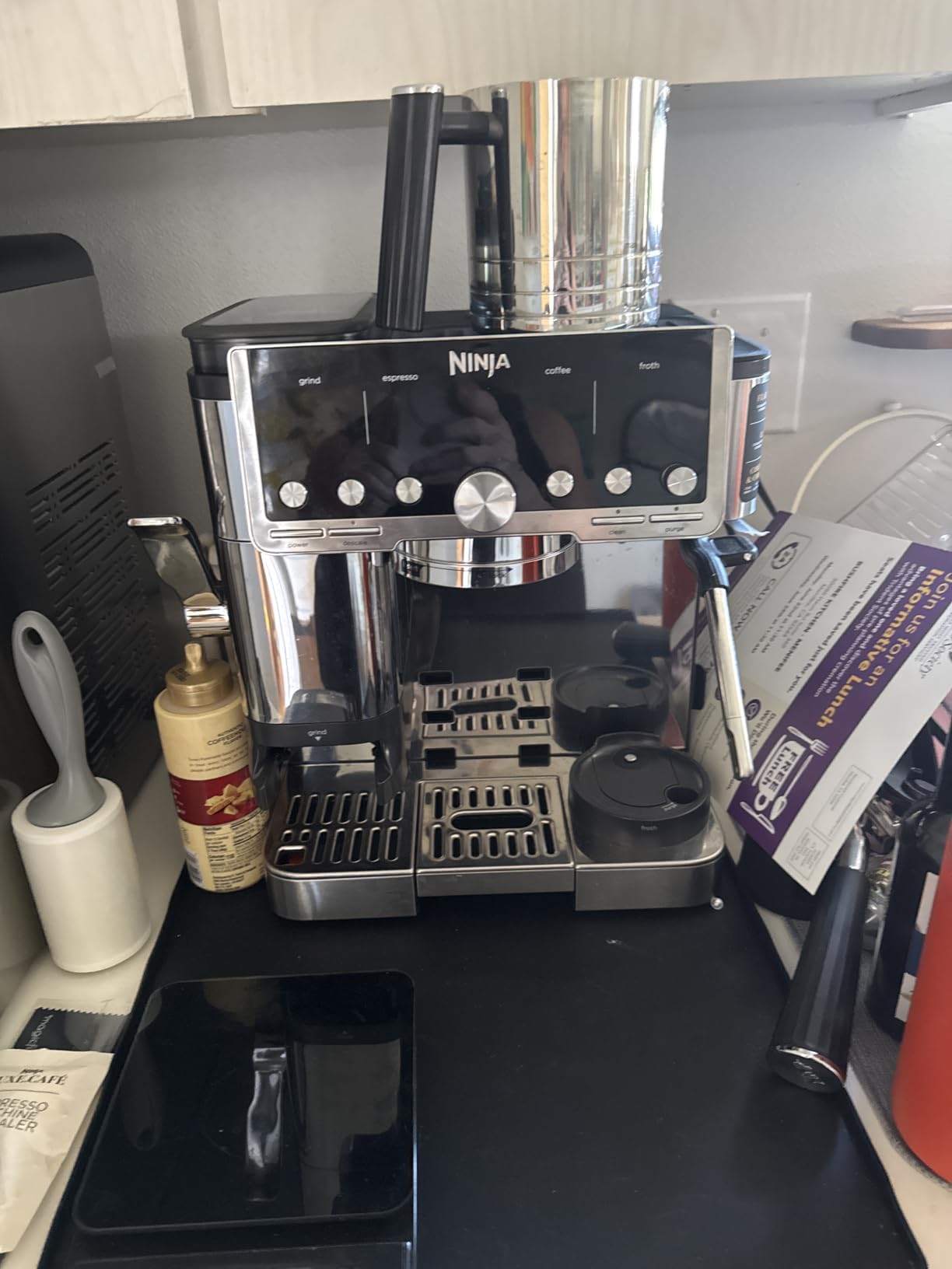 Breville Luxe Cafe Pro Series Espresso Machine ES701, Stainless Steel customer photo 1