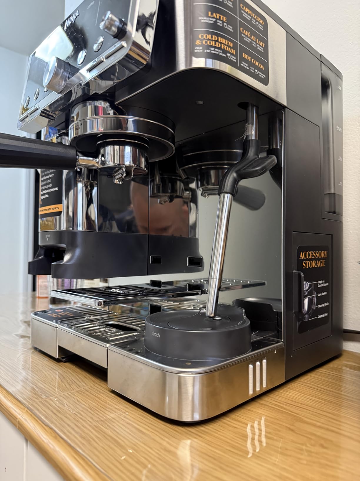 Breville Luxe Cafe Pro Series Espresso Machine ES701, Stainless Steel customer photo 2