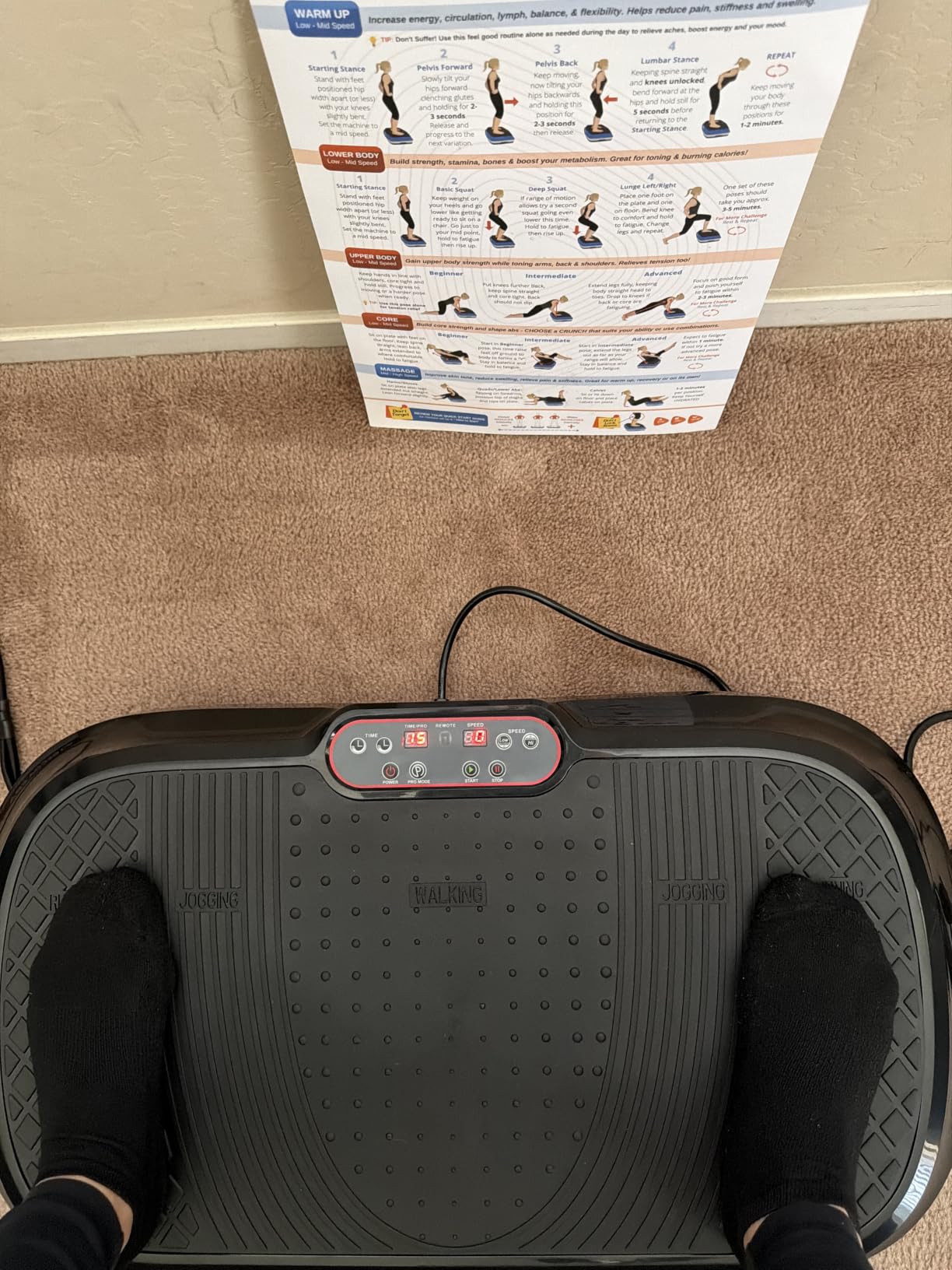 LifePro Waver Vibration Plate Exercise Machine - High-Intensity Vibration Plate for Lymphatic Drainage - Full-Body Workout Vibrating Platform with Loop Bands - Fitness Equipment for Strength & Toning customer photo 1