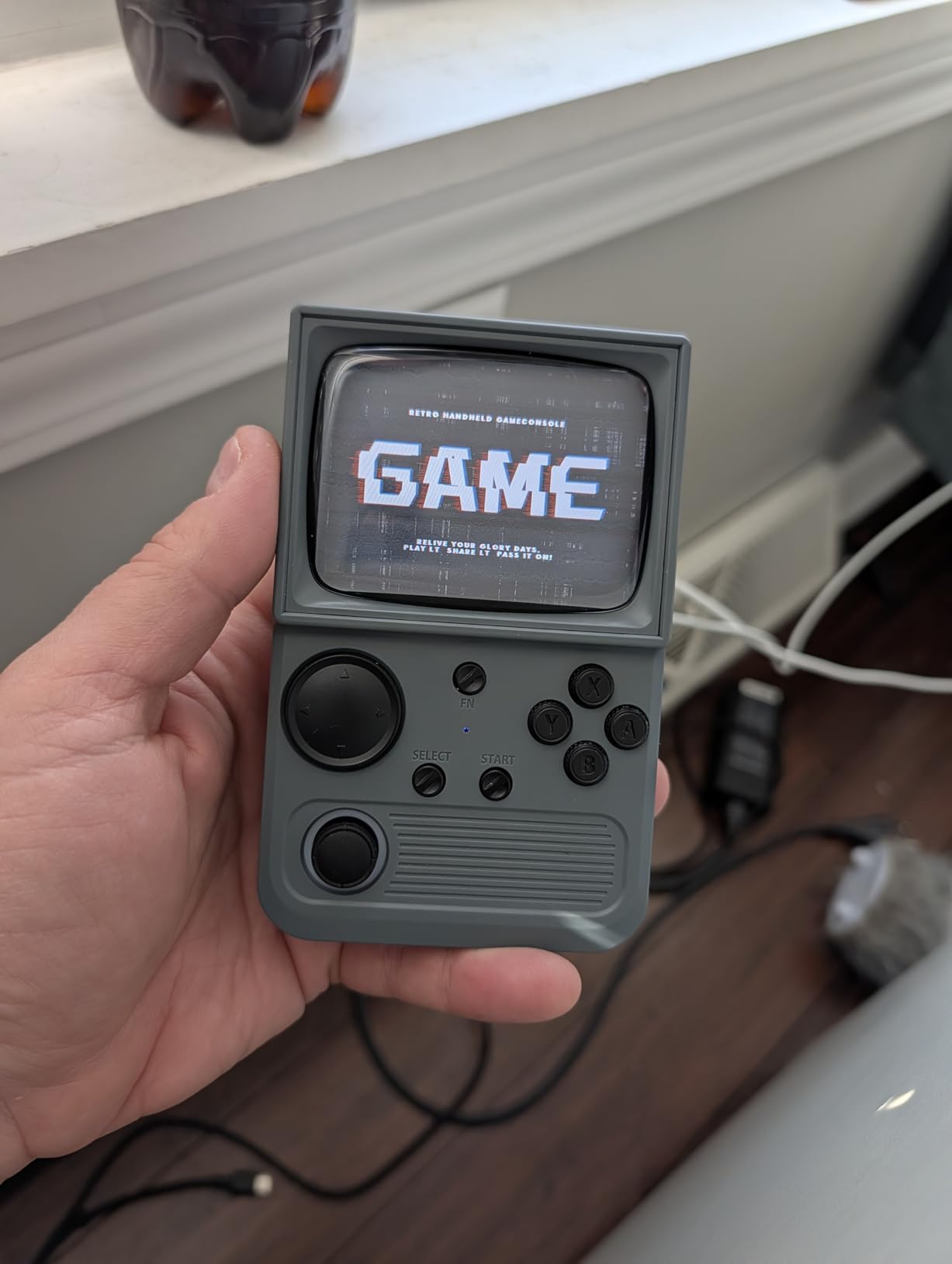 R36T Retro Gaming Console, 3.5''IPS Screen CRT-Inspired, Handheld Game Console 64GB with 18000+ Classic Games Supports WiFi Networked Fighting and OTG, 3500mAh Battery, with Portable Case(Red 64GB) customer photo 1