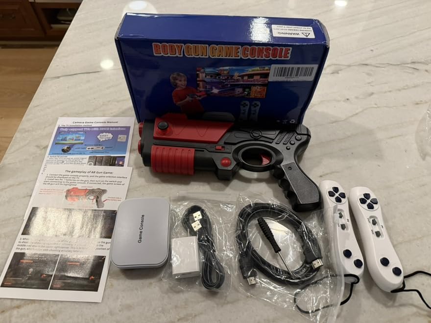 Video Game Console with 100+ Games, Handheld Video Game Console for Kids, Plug and Play Video Games for TV, Shooting Games, Game Gun with 2 GameController, Xmas Birthday Toy Gift for Boys Girls Age 3 + customer photo 2